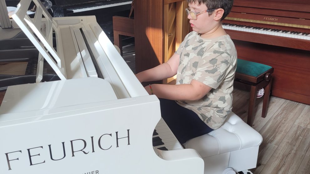 daweipianist tocando en Viena
